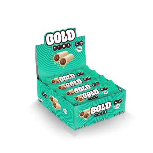 Bold Tube Sabor Trufa de Chocolate (caixa c/ 12 unidades de 30g) - Bold Snacks