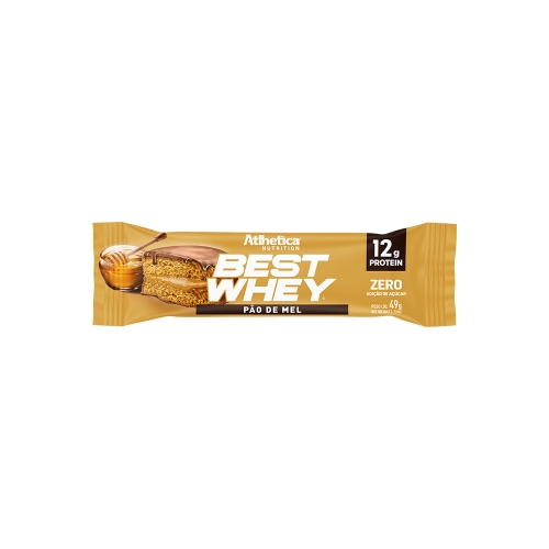 Best Whey Bar Sabor Pão de Mel (1 unidade de 49g) - Atlhetica Nutrition