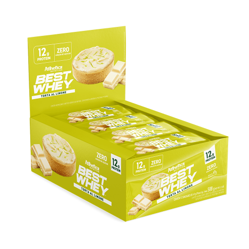 Best Whey Bar Sabor Torta de Limão (Cx c/ 12 unidades de 49g cada) - A