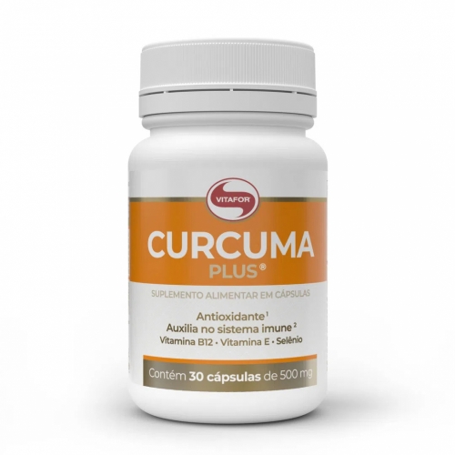 Curcuma Plus 500mg (30 cápsulas) - Vitafor
