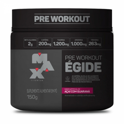 Égide Pre-Workout Sabor Açaí com Guaraná (150g) - Max Titanium