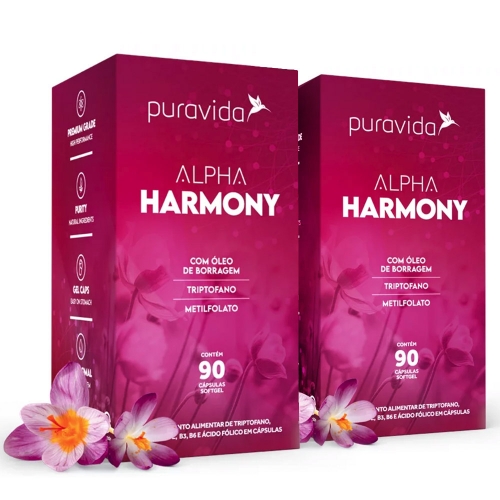 Kit 2un Alpha Harmony (90 Cpsulas) - Pura Vida