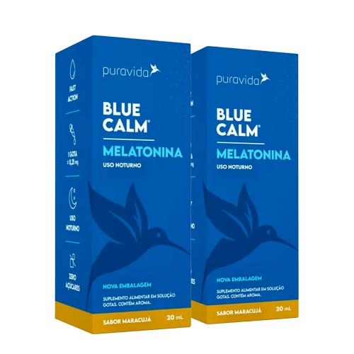 Kit 2un Blue Calm Melatonina (20ml) - Pura Vida
