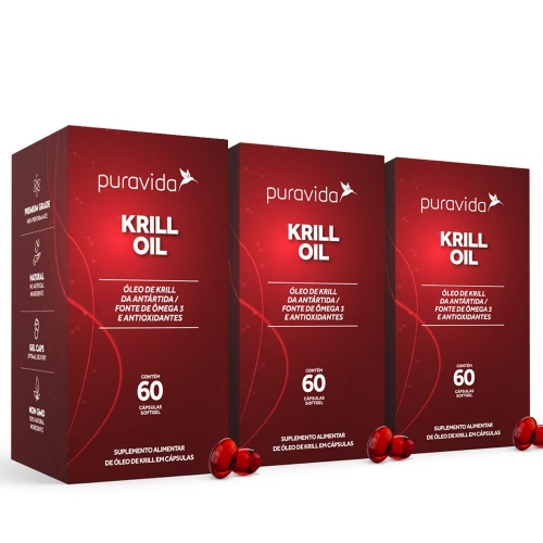 Kit 3 un Krill Oil (60 Cpsulas) - Pura Vida