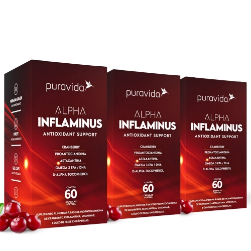 Kit 3 un Alpha Inflaminus (60 Cpsulas) - Pura Vida