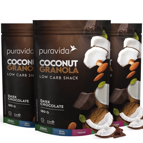 Kit 3 un Coconut Granola (180g) Pura Vida Corpo & Vida Suplementos