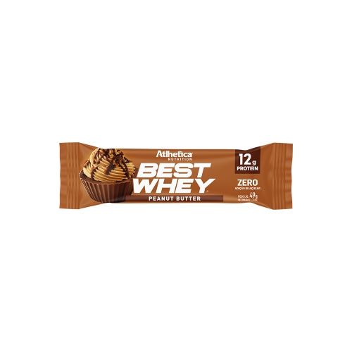 Best Whey Bar Sabor Peanut Butter (1 unidade de 49g) - Atlhetica Nutrition
