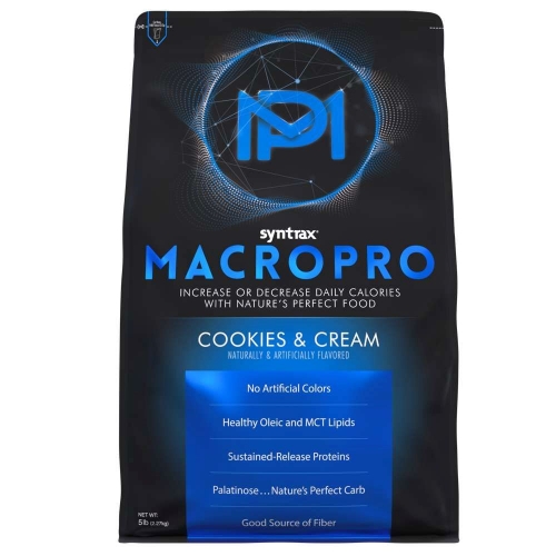 Macropro Sabor Cookies & Cream (2,270g) - Syntrax