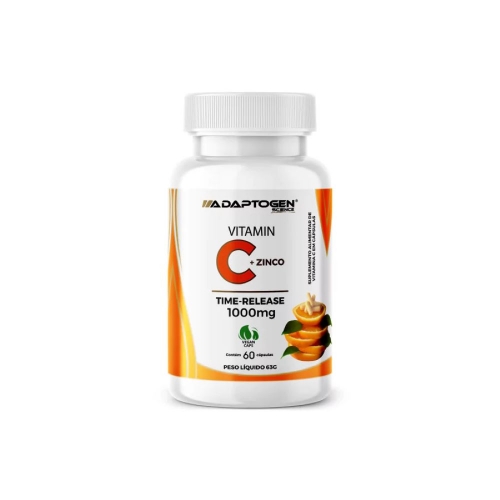 Vitamina C + Zinco (60 Caps) - Adaptogen