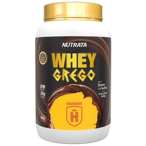 Whey Grego Sabor Havanna Doce de Leite com Choco Belga (900g) - Nutrata