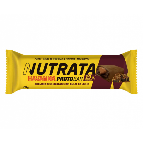 ProtoBar Sabor Havanna Doce de Leite com  Brownie de chocolate (70g) - Nutrata