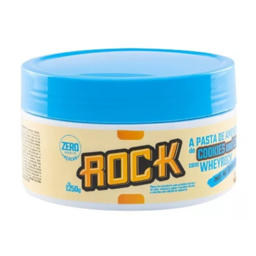 Pasta De Amendoim com WheyRock Sabor Cookies and Cream (250g) - Rock