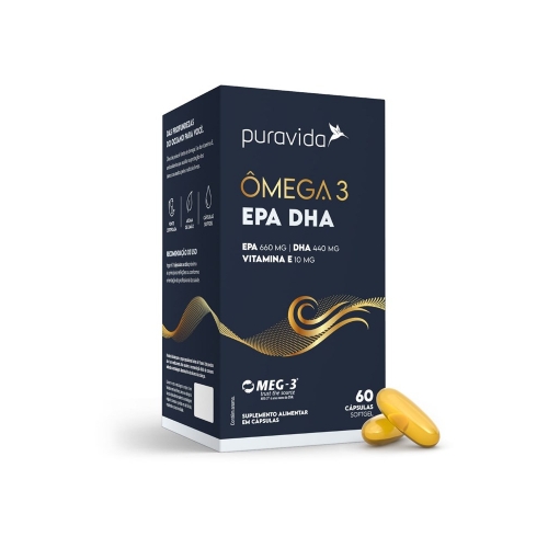 Ômega 3 Novo EPA DHA (60caps) - Pura Vida