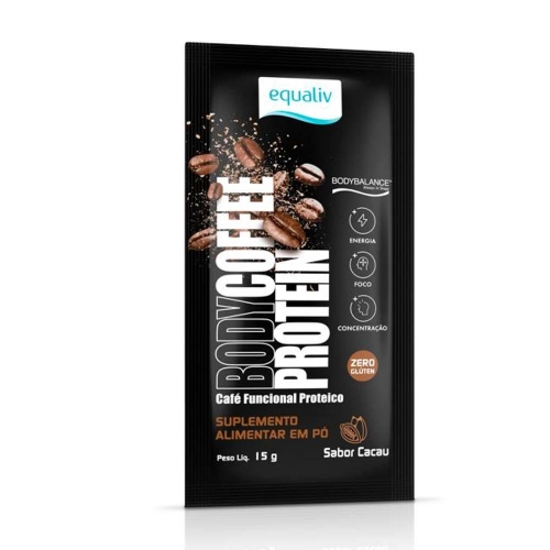 Body Coffee Protein Sabor Cacau (Sachê 15g) - Equaliv