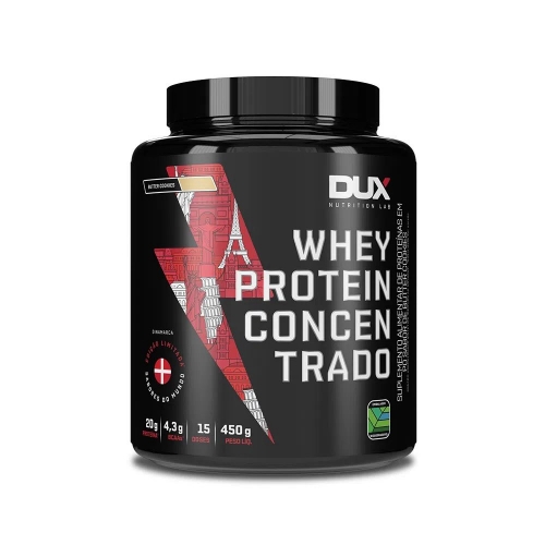 Whey Protein Concentrado Sabor Butter Cookies (450g) - Dux Nutrition