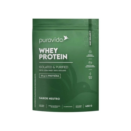 Whey Protein Sabor Neutro (450g) - Pura vida