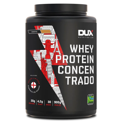 Whey Protein Concentrado Sabor Banoffee(900g) - Dux Nutrition