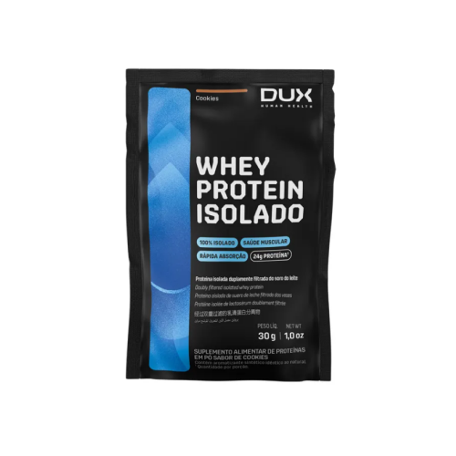 Whey Protein Isolado Sabor Cookies (1 Sachê de 27g) - Dux Nutrition