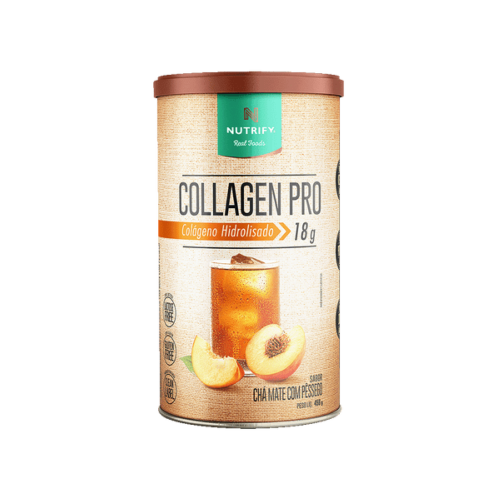 Collagen Pro Sabor Chá Mate com Pêssego (450g) - Nutrify