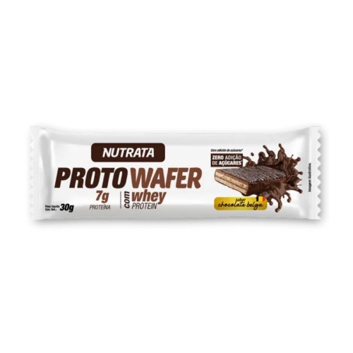 Proto Wafer Sabor Chocolate Belga (30g) - Nutrata