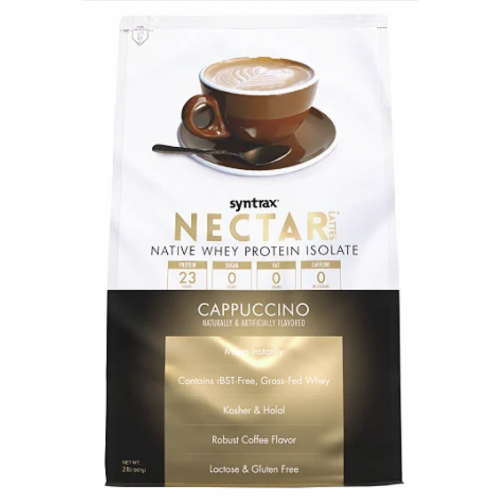 Nectar Whey Protein Isolado Refil Sabor Cappuccino (907g) - Syntrax