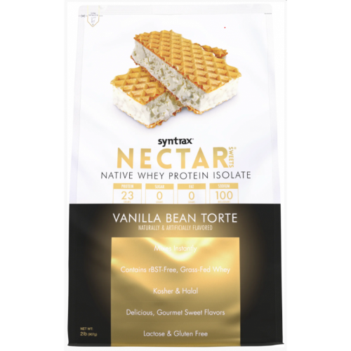 Nectar Whey Protein Isolado Refil Sabor Vanilla Bean Torte (907g) - Syntrax
