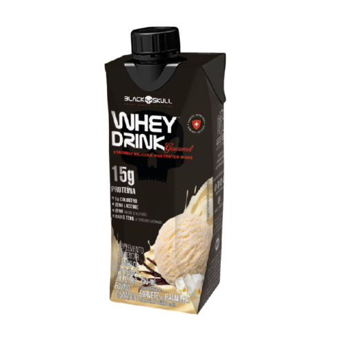 Whey Drink Gourmet Sabor Sorvete Baunilha (250ml) - Black Skull