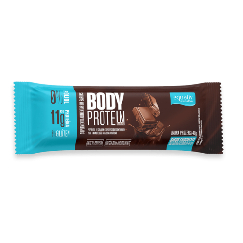 Body Protein Barra Sabor Chocolate (40g) - Equaliv