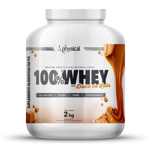 100% Whey Sabor Doce de Leite (2kg) - Physical Pharma