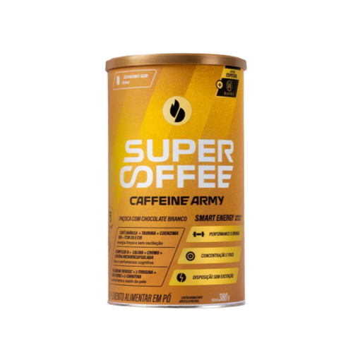 SuperCoffee Sabor Paçoca com Chocolate Branco (380g) - Caffeine Army