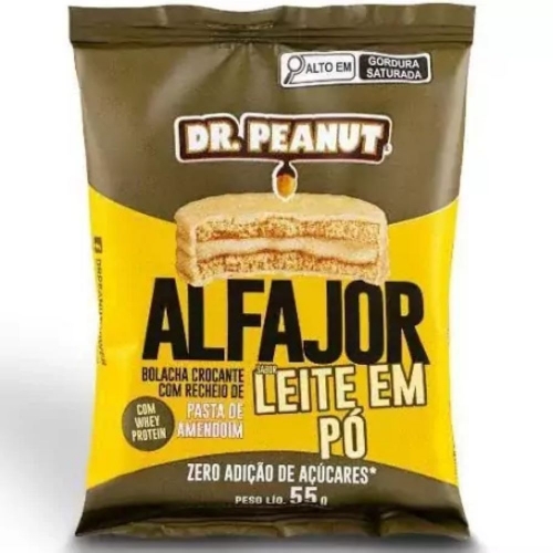 Alfajor Sabor Leite em Pó (55g) - Dr Peanut