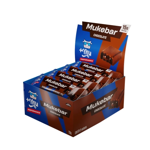 Mukebar Sabor Chocolate (Cx 12 unidades de 60g) - +Mu
