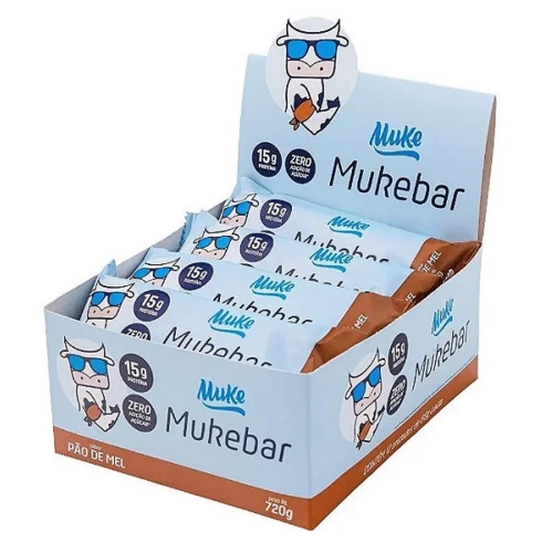 Mukebar Sabor Pão de Mel (Cx 12 unidades de 60g) - +Mu