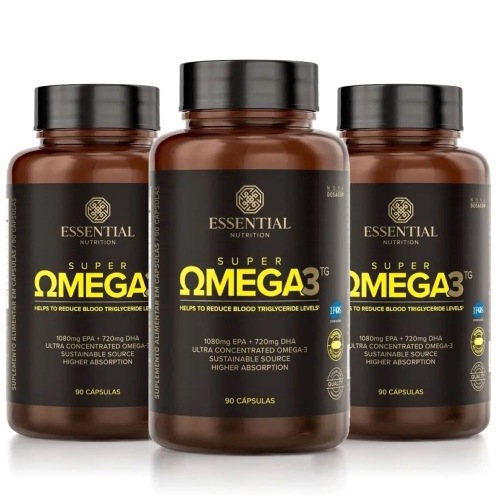 Kit 3unid Super Omega 3 (90 Caps) - Essential