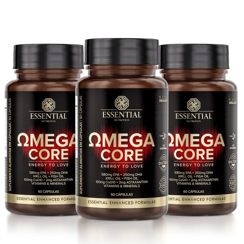 Kit 3unid Omega Core (60 Cpsulas) - Essential Nutrition