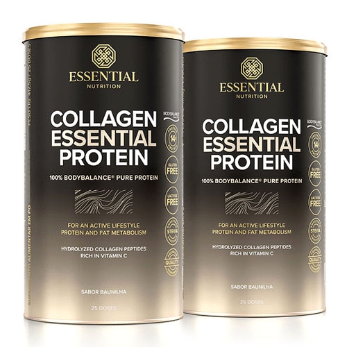 Kit 2unid Collagen Essential Protein Sabor Neutro (417,5g) - Essential