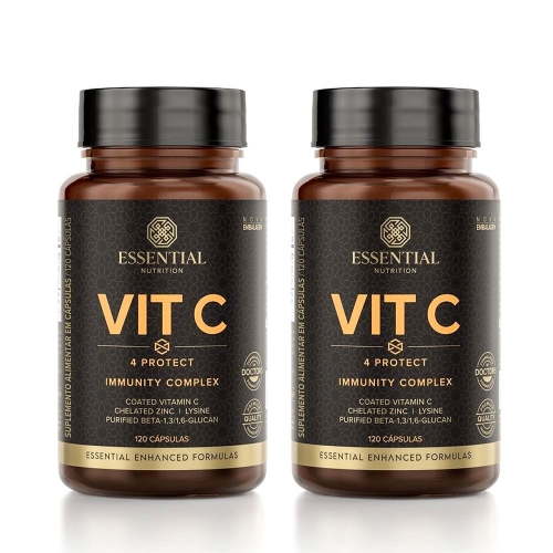 Kit 2unid Vit C 4 Protect (120 Cpsulas) - Essential Nutrition