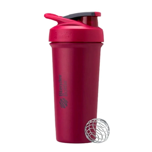 Coqueteleira Strada Sleek Stainless Raspberry (740ml) - Blender Bottle
