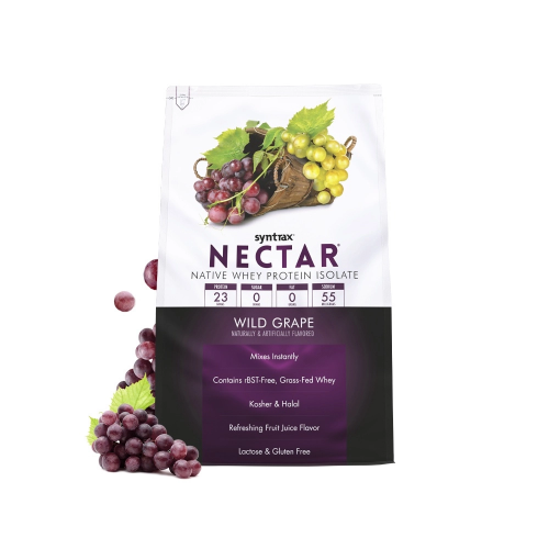 Nectar Whey Protein Isolado Refil Sabor Wild Grape (907g) - Syntrax