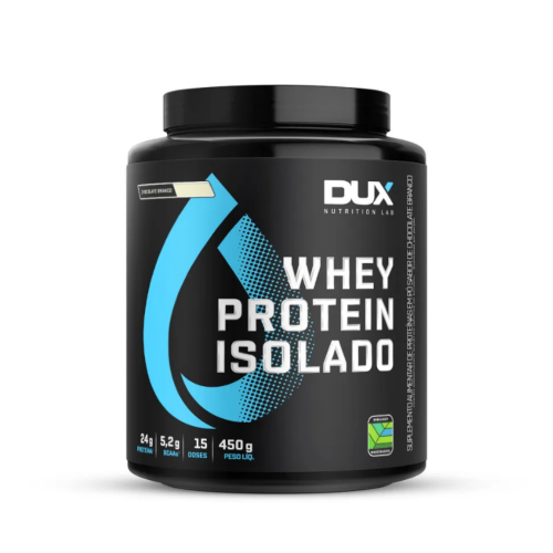 Whey Protein Isolado Sabor Chocolate Branco (450g) - Dux Nutrition