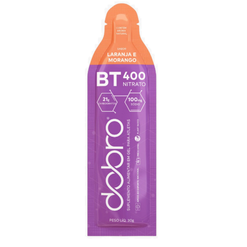 BT Gel 400 NIT Sem Cafeína Sabor Laranja e Morango (30g)