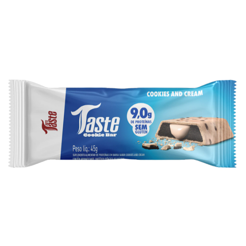 Taste Cookie Bar Sabor Cookies and Cream (45g) - Mrs Taste