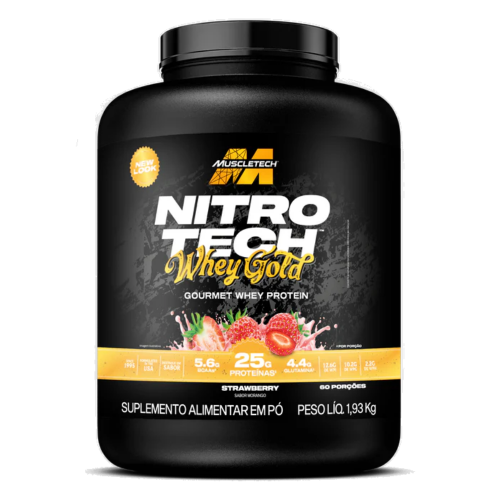 Nitro Tech Whey Gold Sabor Morango (1,93kg) - Muscletech