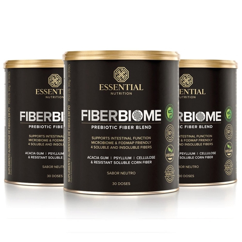 Kit 3unid Fiberbiome Sabor Neutro(300g) - Essential Nutrition