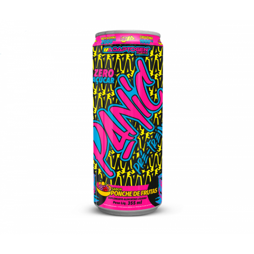 Panic Pré Treino Drink Sabor Ponche de Frutas (355ml) - Adaptogen Science