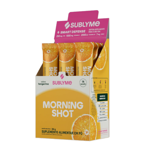 Morning Shot Sabor Tangerina (1 Cx com 14 Sachês de 6g) - Sublyme