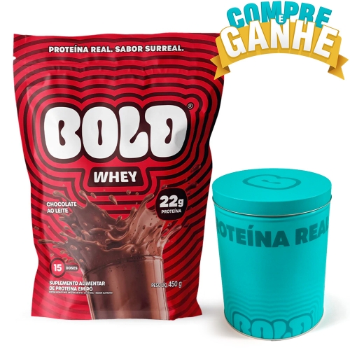 Bold Whey 3w Sabor Chocolate ao Leite (450g) - Bold Snacks