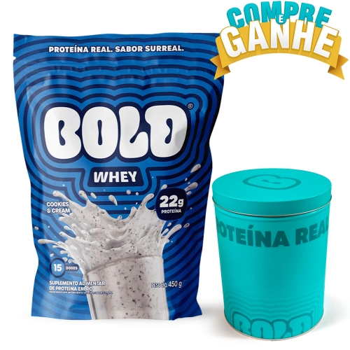 Bold Whey 3w Sabor Cookies & Cream (450g) - Bold Snacks