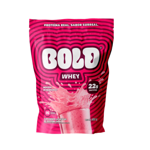 Bold Whey 3w Sabor Mousse de Morango (450g) - Bold Snacks