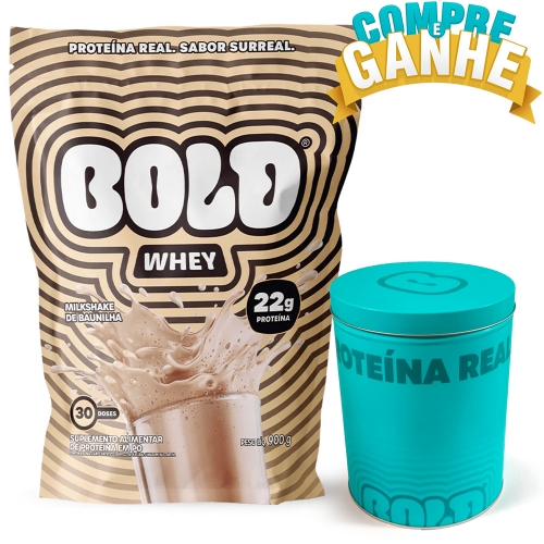 Bold Whey 3w Sabor Milkshake de Baunilha (900g) - Bold Snacks